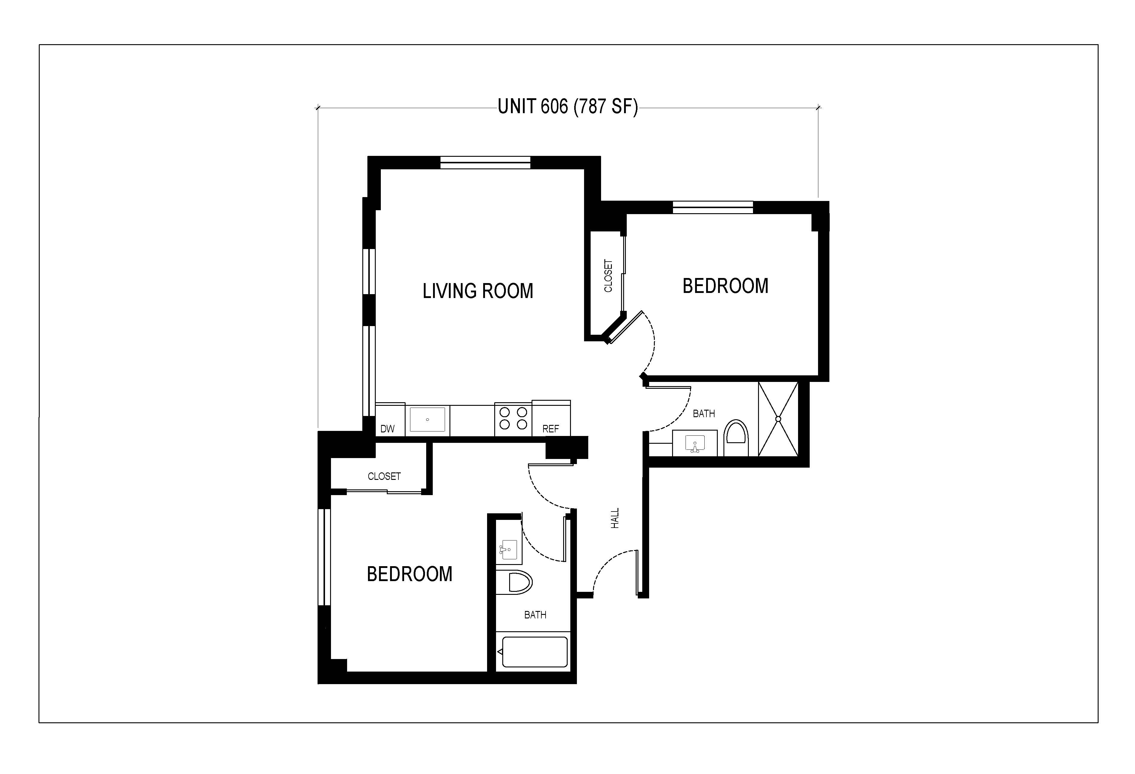 2 Bed 2 Bath (02 , 06 )